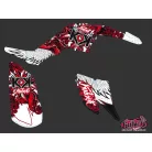 Karosszéria védő dekor matrica készlet Quad YAMAHA Demon Piros Széria