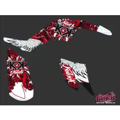   Karosszéria védő dekor matrica készlet Quad YAMAHA Demon Piros Széria