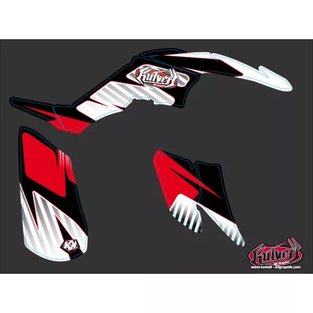 Karosszéria védő dekor matrica készlet Quad YAMAHA Factory Piros Széria