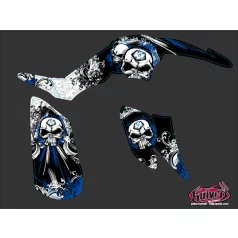   Karosszéria védő dekor matrica készlet Quad YAMAHA Trash Fekete/Kék Széria