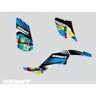 Karosszéria védő dekor matrica készlet Quad YAMAHA Kenny Kék Széria