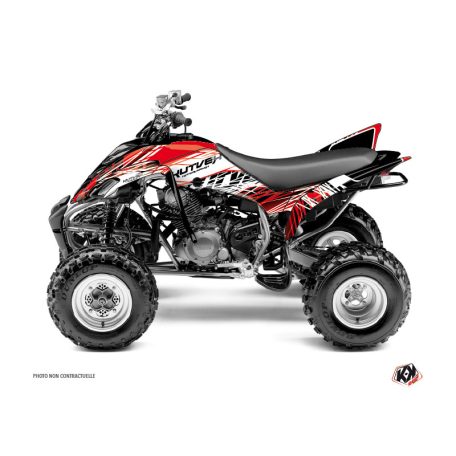 Karosszéria védő dekor matrica készlet Quad YAMAHA Eraser Piros/Fehér Széria