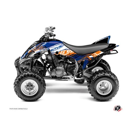 Karosszéria védő dekor matrica készlet Quad YAMAHA Eraser Kék/Narancs Széria