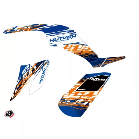 Karosszéria védő dekor matrica készlet Quad YAMAHA Eraser Kék/Narancs Széria