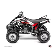   Karosszéria védő dekor matrica készlet Quad YAMAHA Stage Fekete/Piros Széria