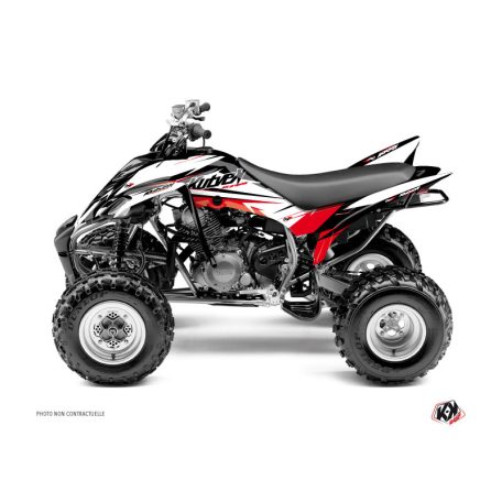 Karosszéria védő dekor matrica készlet Quad YAMAHA Stage Fekete/Piros Széria