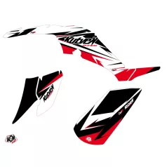   Karosszéria védő dekor matrica készlet Quad YAMAHA Stage Fekete/Piros Széria