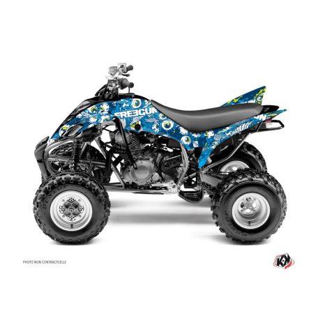 Karosszéria védő dekor matrica készlet Quad YAMAHA Freegun eyed Kék Széria