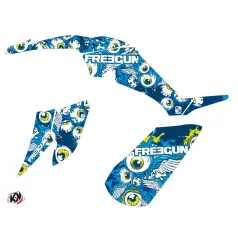   Karosszéria védő dekor matrica készlet Quad YAMAHA Freegun eyed Kék Széria