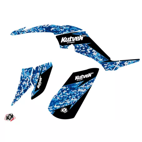 Karosszéria védő dekor matrica készlet Quad YAMAHA Predator Kék Széria