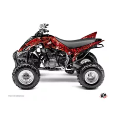   Karosszéria védő dekor matrica készlet Quad YAMAHA Camo Piros Széria