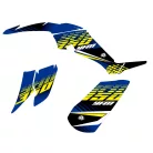 Karosszéria védő dekor matrica készlet Quad YAMAHA Flow Sárga Széria