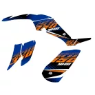 Karosszéria védő dekor matrica készlet Quad YAMAHA Flow Narancs Széria
