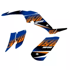   Karosszéria védő dekor matrica készlet Quad YAMAHA Flow Narancs Széria