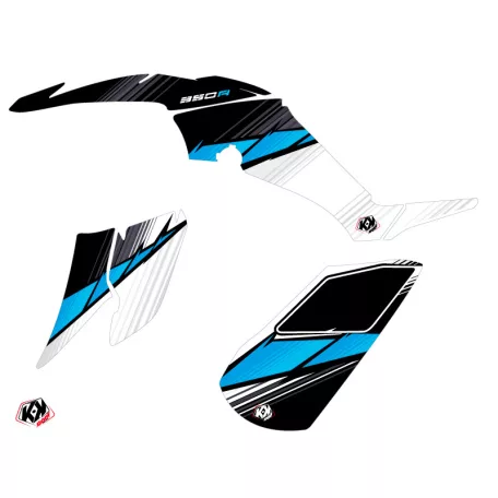 Karosszéria védő dekor matrica készlet Quad YAMAHA Stripe Fekete Széria