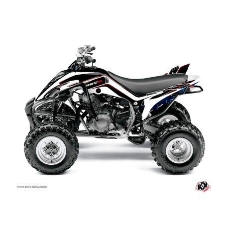Karosszéria védő dekor matrica készlet Quad YAMAHA Corporate Fekete Széria