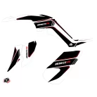 Karosszéria védő dekor matrica készlet Quad YAMAHA Corporate Fekete Széria