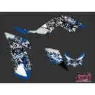 Karosszéria védő dekor matrica készlet Quad YAMAHA Demon Kék Széria