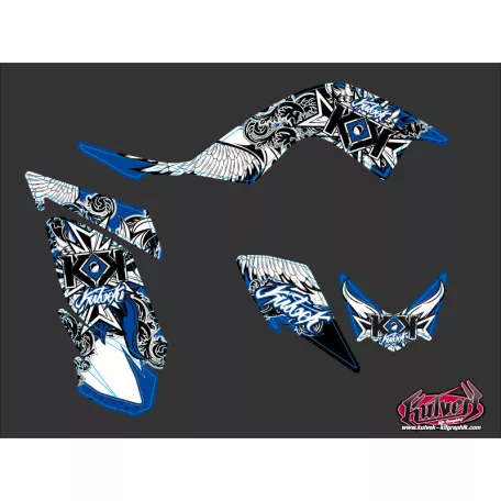Karosszéria védő dekor matrica készlet Quad YAMAHA Demon Kék Széria