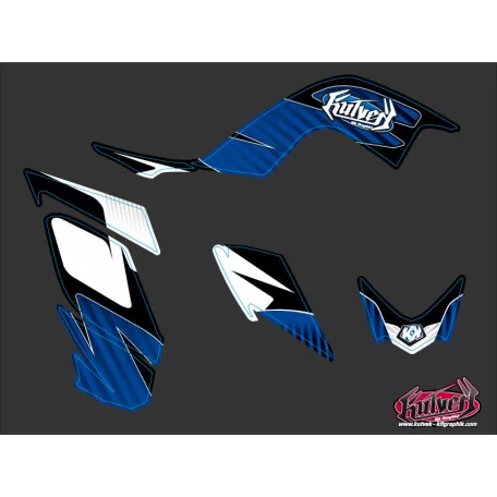 Karosszéria védő dekor matrica készlet Quad YAMAHA Factory Kék Széria