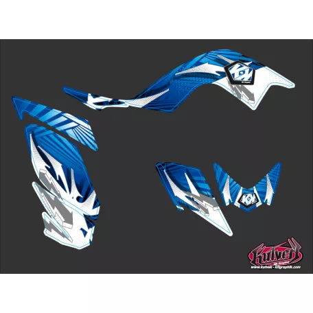 Karosszéria védő dekor matrica készlet Quad YAMAHA Graff Kék Széria