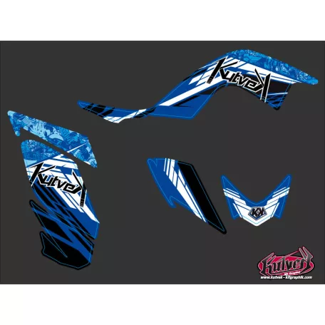 Karosszéria védő dekor matrica készlet Quad YAMAHA Spirit Kék Széria