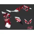 Karosszéria védő dekor matrica készlet Quad YAMAHA Demon Piros Széria