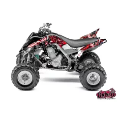   Karosszéria védő dekor matrica készlet Quad YAMAHA Demon Piros Széria