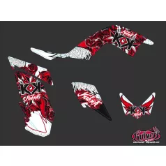   Karosszéria védő dekor matrica készlet Quad YAMAHA Demon Piros Széria