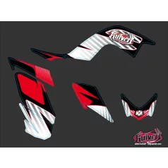   Karosszéria védő dekor matrica készlet Quad YAMAHA Factory Piros Széria