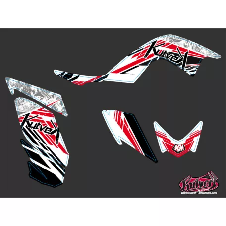 Karosszéria védő dekor matrica készlet Quad YAMAHA Spirit Piros Széria