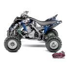 Karosszéria védő dekor matrica készlet Quad YAMAHA Trash Fekete/Kék Széria