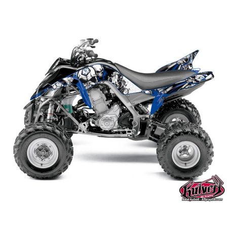 Karosszéria védő dekor matrica készlet Quad YAMAHA Trash Fekete/Kék Széria