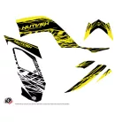 Karosszéria védő dekor matrica készlet Quad YAMAHA Eraser fluo Sárga Széria