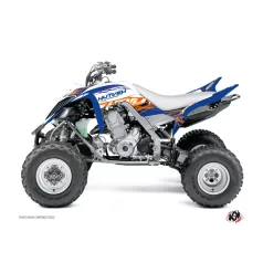   Karosszéria védő dekor matrica készlet Quad YAMAHA Eraser Kék/Narancs Széria