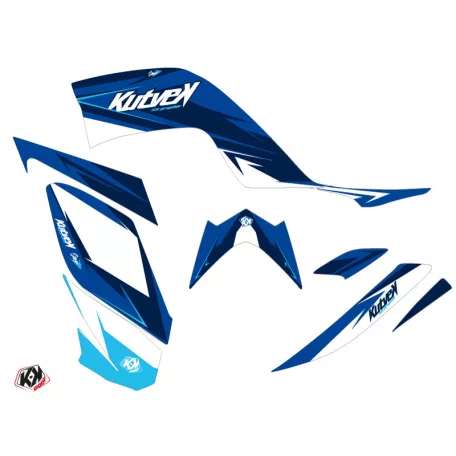 Karosszéria védő dekor matrica készlet Quad YAMAHA Stage Kék Széria