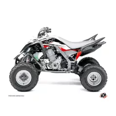   Karosszéria védő dekor matrica készlet Quad YAMAHA Stage Fekete/Piros Széria