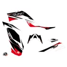 Karosszéria védő dekor matrica készlet Quad YAMAHA Stage Fekete/Piros Széria