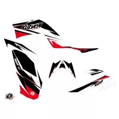   Karosszéria védő dekor matrica készlet Quad YAMAHA Stage Fekete/Piros Széria