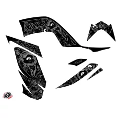   Karosszéria védő dekor matrica készlet Quad YAMAHA Zombies dark Fekete Széria