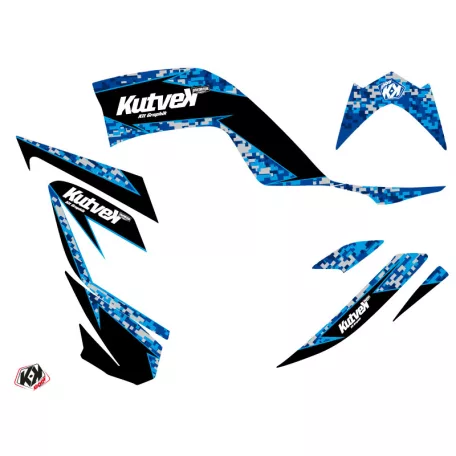 Karosszéria védő dekor matrica készlet Quad YAMAHA Predator Kék Széria