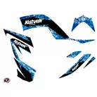 Karosszéria védő dekor matrica készlet Quad YAMAHA Predator Kék Széria