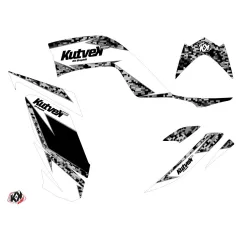   Karosszéria védő dekor matrica készlet Quad YAMAHA Predator Fehér Széria