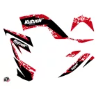 Karosszéria védő dekor matrica készlet Quad YAMAHA Predator Piros Széria