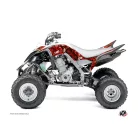 Karosszéria védő dekor matrica készlet Quad YAMAHA Camo Piros Széria