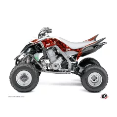   Karosszéria védő dekor matrica készlet Quad YAMAHA Camo Piros Széria