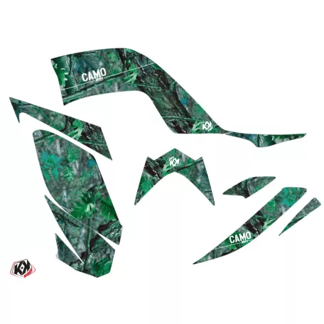 Karosszéria védő dekor matrica készlet Quad YAMAHA Camo Zöld Széria