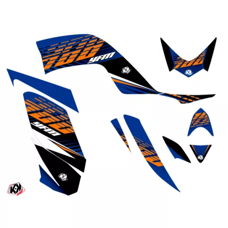 Karosszéria védő dekor matrica készlet Quad YAMAHA Flow Narancs Széria