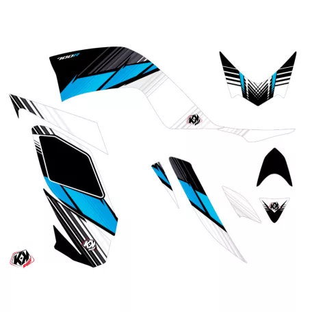 Karosszéria védő dekor matrica készlet Quad YAMAHA Stripe Fekete Széria