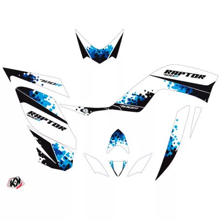 Karosszéria védő dekor matrica készlet Quad YAMAHA Hangtown Kék Széria